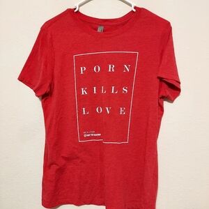 Next Level Apparel Red Statement Tee